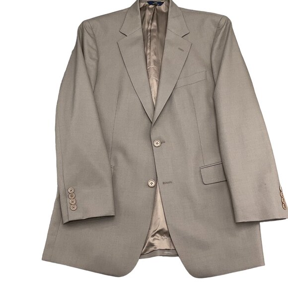 Brooks Brothers 346 Blazer Men 41L Classic Career Wool Stretch Suit Jacket VTG - Picture 1 of 13